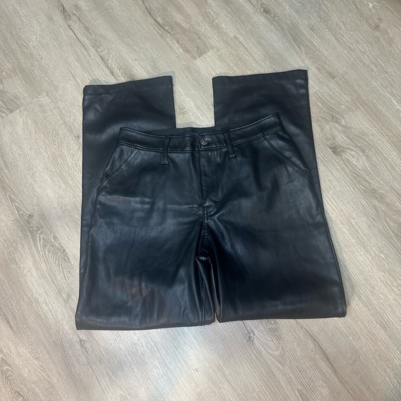 Hollister Pants - Hollister Women’s Black Faux Leather Pants size 9R ❤️‍🔥